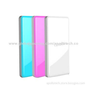 12,000mAh Power Banks with 5V/1A Input, 5V/2A Output, 6-7 Hours Charging Time, 155*74*15mm, 0.220kg